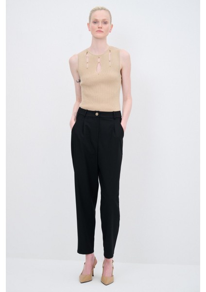 Gabardin Pantolon Siyah 15345000001