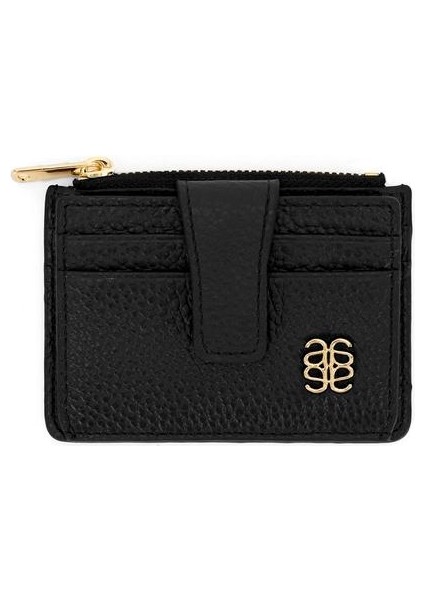 Deri Patlı Kartlık Siyah 14443969001