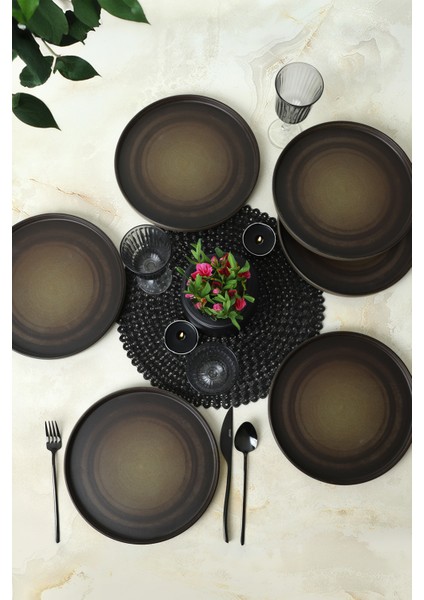 Vintage Stackable Servis Tabağı 27 cm 6 Adet 21781