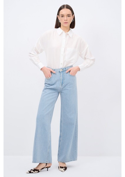 Bol Paça Denim Pantolon