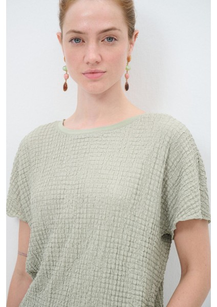 Kısa Kollu Bluz Mint 11545011000