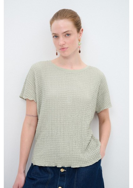 Kısa Kollu Bluz Mint 11545011000