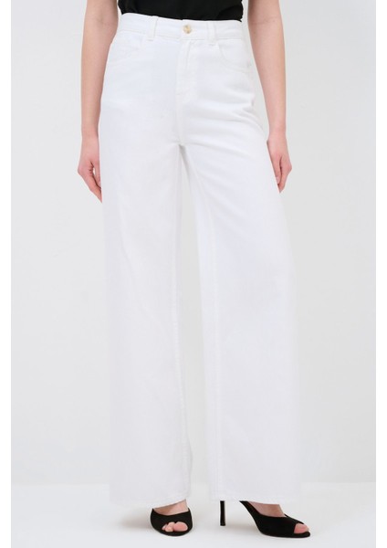 Bol Paça Non- Denim Pantolon Kemik 15345002001