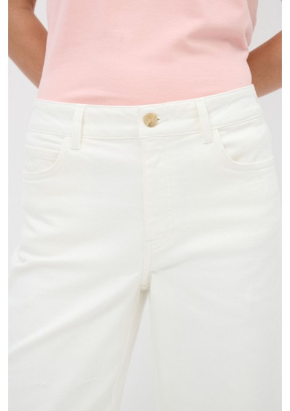 Bol Paça Denim Pantolon Kemik 15345214000