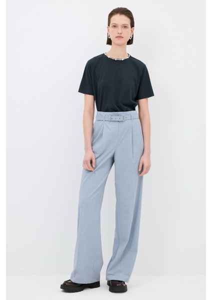 Yandan Cepli Bol Paça Pantolon Mavi 15344792000 modelleri