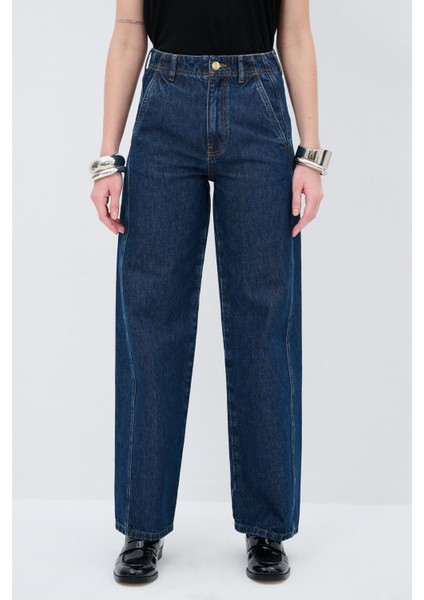 Cepli Bol Paça Denim Pantolon Lacivert 15344998000 fiyatları