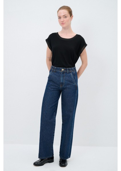 Cepli Bol Paça Denim Pantolon Lacivert 15344998000 modelleri
