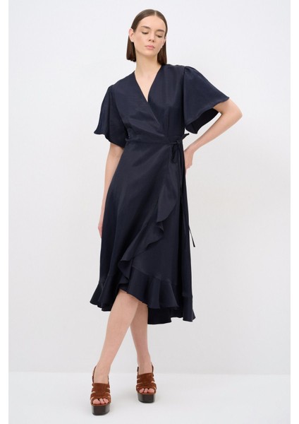 Vıskon Volanlı Elbise fırsatları