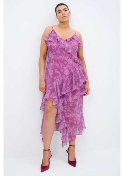 Desenli Şifon Elbise fiyatları