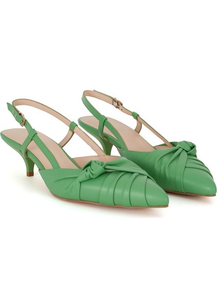 Küçük Topuklu Ayakkabı Yesil 10343803000