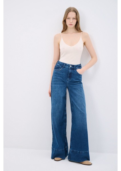 Duble Paça Denim Pantolon modelleri