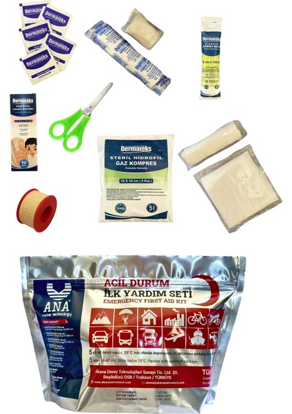 Acil Durum Ilk Yardım Seti Mini/b Paket fiyatları