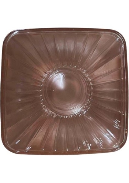 Tasarım Cam Çay Tabağı 6'lı