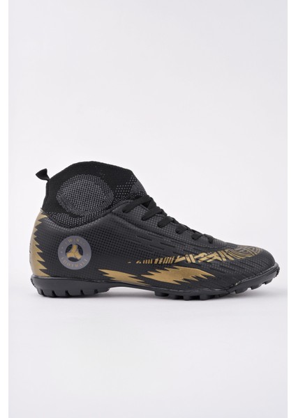 Halı Saha Krampon Erkek Yetişkin Çoraplı Ayakkabı Suni Deri Modeli 142