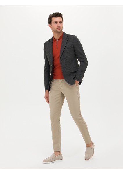 Erkek Antrasit Slim Fit Ceket 50264775-VR006 fırsatları