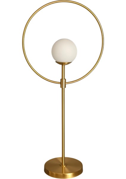 Selve Glop Camlı Gold Masa Lambası