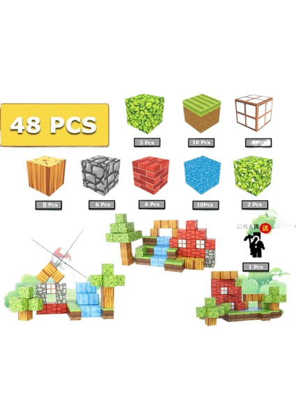 Yapı Taşları Güçlü Manyetik Geometrik Bloklar Güçlü Manyetik Oyuncaklar Puzzle Oyuncaklar 2.0 Manyetik Küp (Yurt Dışından)