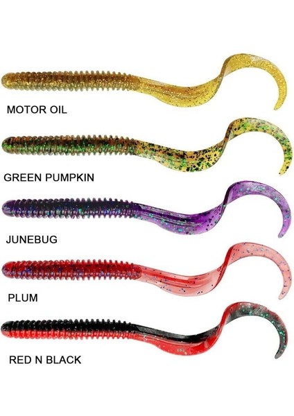 Rib Worm 9cm 3gr 10 Adet Sahte Balık Motor Oil fiyatları