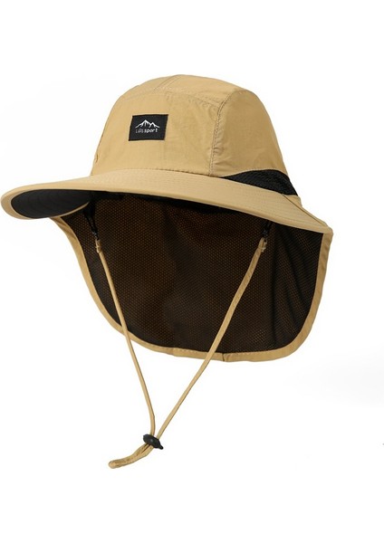 Erkek Yaz Güneş Koruma Şapkası, Boyun Koruması, Güneşlik Balıkçı Şapkası (Yurt Dışından)