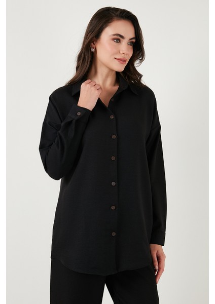 Keten Karışımlı Regular Fit Lastikli Bel Uzun Kollu Alt Üst Takım Bayan Takım 6696622 indirimleri