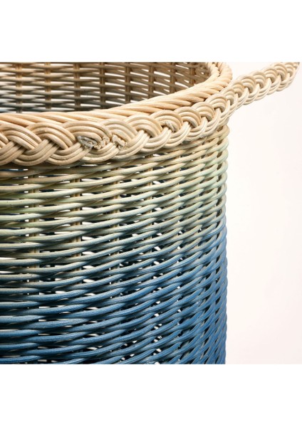 Java Rattan Sepet 30 cm Mavi