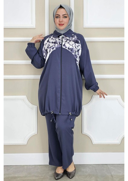 Kadın Desen Kombinli Tesettür Takım modelleri