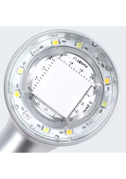 8690 Skalalı Işıklı Büyüteç 30X Şarj Edilebilir | 4 Renkli LED fiyatları