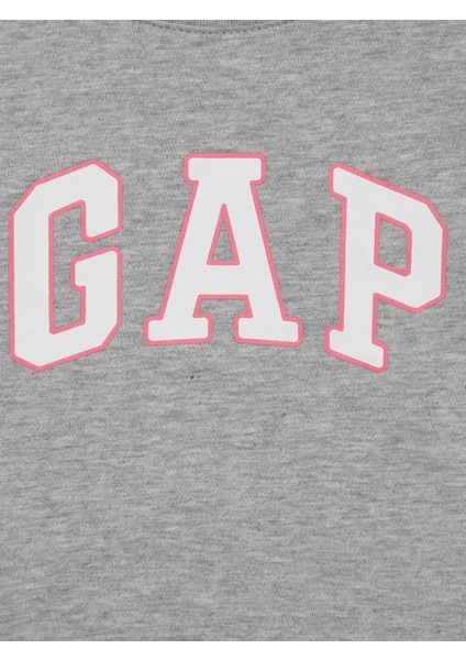 Kız Bebek Gri Gap Logo T-Shirt