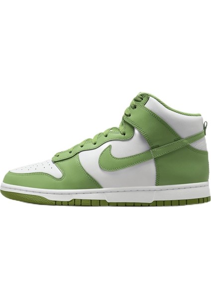 Dunk High Retro Leather Mens Sneaker Hakiki Deri Günlük Spor Ayakkabı Yeşil