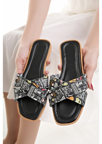 Kadın Günlük Terlik Şık Yazlık Ev Plaj Tatil Iş Terliği