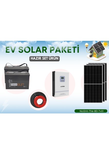 Lifepo4 Lityum Akülü Güneş Enerji Sistemi