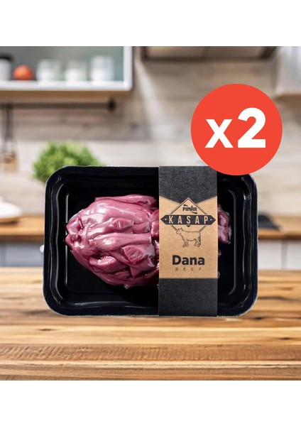 Kasap Dana Dilimlenmiş Lokum Bonfile 300 G %100 Yerli Besi x 2 Adet