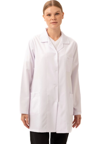 Hedera Kadın Önlük - Beyaz Doktor Öğrenci Laboratuvar Önlüğü | Medikal Iş Önlüğü