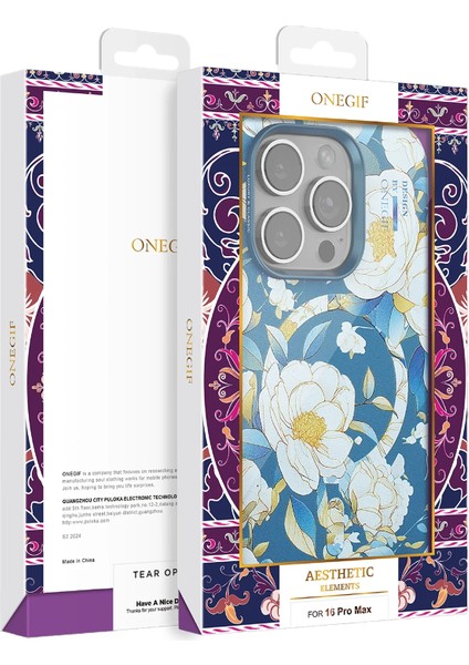 Iphone 15 Pro Max Flower Series Magsafe Kapak - Mavi Zrnet fırsatları