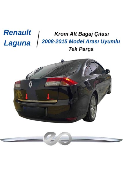 Renault Laguna Krom Bagaj Alt Çıtası 2008 ve Üzeri P.çelik