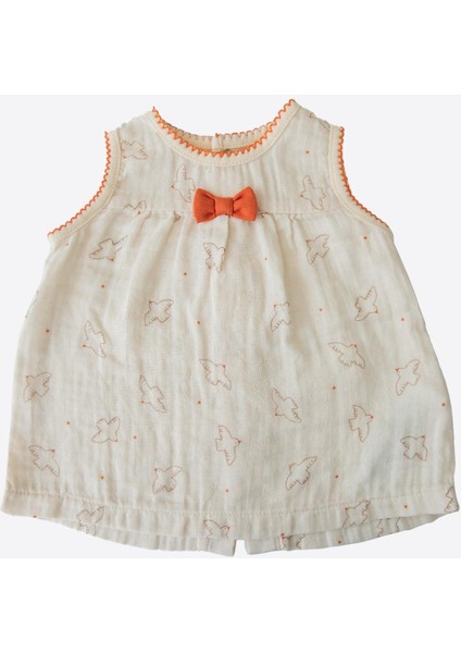 Organik Fly Bird Müslin 2'li Takım Natural
