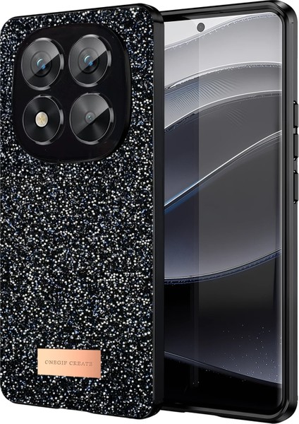 Onegif Xiaomi Redmi Note 14 Pro 5g Bright Simli Kapak - Siyah Zrnet