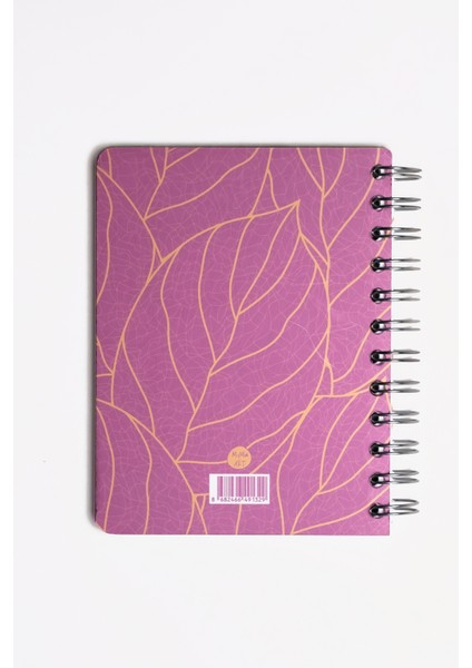 Fuşya Dal Spiralli Defter 12X17