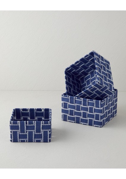 Shine Sepet 14X14X7 cm Pamuk Kadife Lacivert modelleri