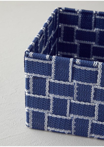 Shine Sepet 14X14X7 cm Pamuk Kadife Lacivert fırsatları