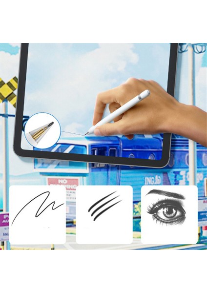 Apple Pencil (2. Nesil)/kalem (1. Nesil)/kalem (Usb-C)/pencil Pro Sönümleme Uçları Ince Uç-4b/şeffaf Için (Yurt Dışından)