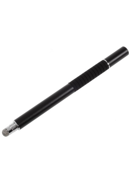 Kapasitif Dokunmatik Ekranlı Akıllı Telefon ve Tablet Için 2'si 1 Arada Disk Stylus Dokunmatik Ekran Kalemi - Siyah (Yurt Dışından)