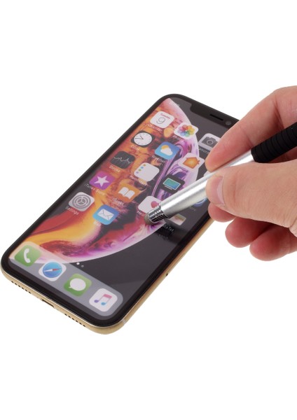 Kapasitif Dokunmatik Ekranlı Akıllı Telefon ve Tablet Için 2'si 1 Arada Disk Stylus Dokunmatik Ekran Kalemi - Gümüş (Yurt Dışından) indirimleri
