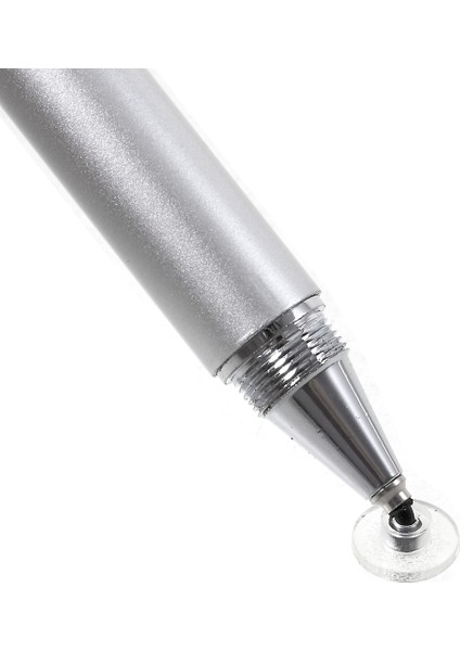 iPhone Samsung Sony Vb. Için Tükenmez Kalem Özelliğine Sahip 2'si 1 Arada Muto-Fonksiyonlu Stylus Kalem - Gri (Yurt Dışından)