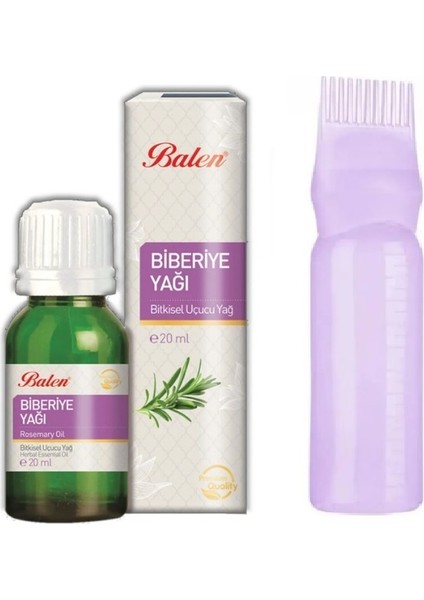 Biberiye Yağı - Distilasyon 20 ml Saç Bakım Tarağı
