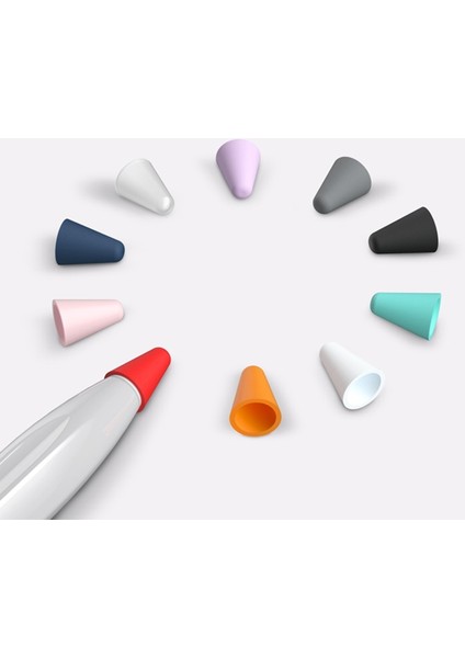 Huawei M-Pencil 2./1. Nesil 10 Adet Dokunmatik Ekran Kalem Ucu Kılıfı Silikon Kalem Ucu Kapağı-Çok Renkli (Yurt Dışından)