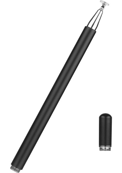 JD01 Evrensel Tablet Akıllı Telefon Kapasitif Kalem Manyetik Adsorpsiyon Kapağı Çizim Yazma Kalem Yedek Yuvarlak Disk Kalem Ucu Ile-Siyah (Yurt Dışından)