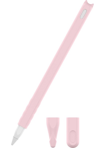 Apple Pencil Pro/pencil (2. Nesil) Yumuşak Silikon Koruyucu Kalem Kutusu Sarma Kapağı Kılıfı-Pembe (Yurt Dışından)