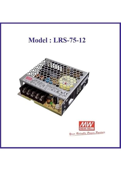 Menashop Metrashop Lrs-75 6A 12V LED Sürücü Adaptör Trafo