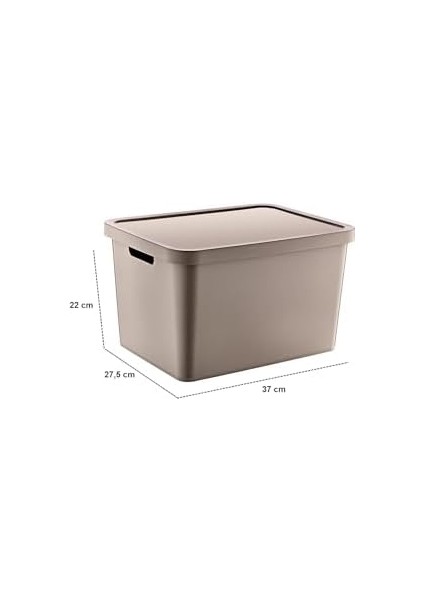 Menashop 3'lü Set Stafi Kapaklı Kutu Terra (4,5-12-18 Lt) modelleri